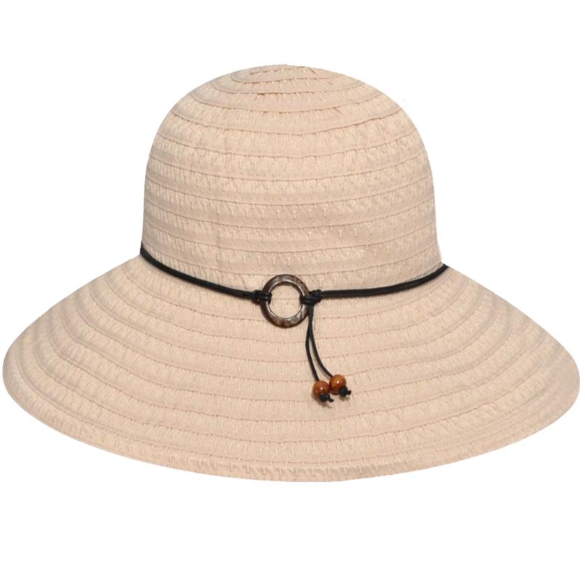 betmar Light Tan Straw Sun Hat with Ribbon Band Betmar Sun Hat - Etsy main image 2