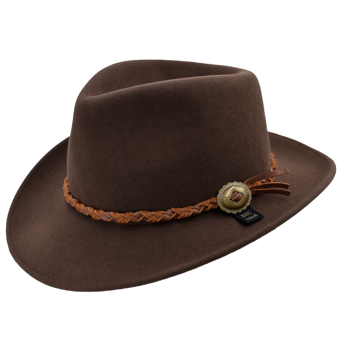 Bollman Hat Co Lost Ark‎ Designer Collection Brown Wool Fedora Hat Size Large Bollman – Hats.com main image 3