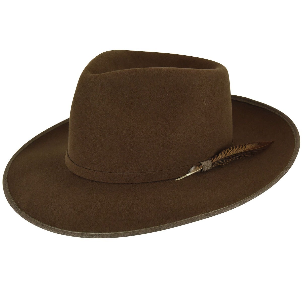 Bollman Hat Co‎ Lost Ark Designer Collection Brown Wool Fedora Hat Size Large Bollman – Hats.com main image 3