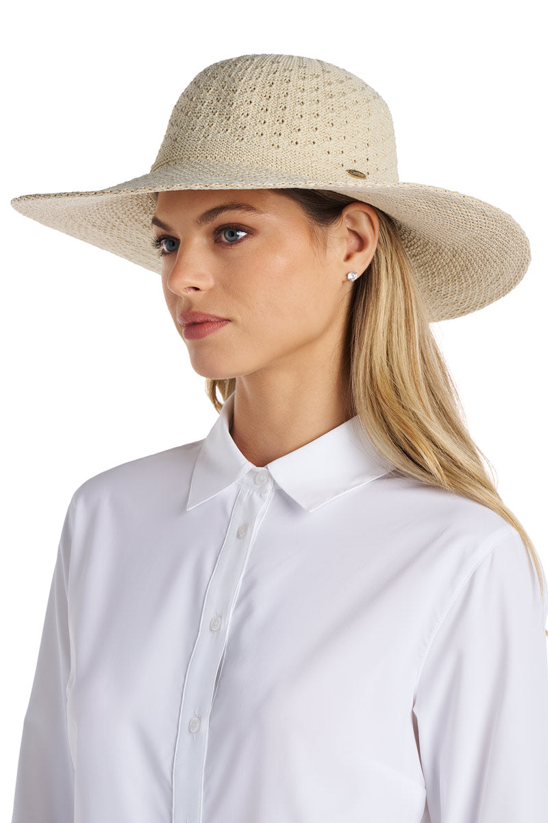Image of Perla Packable Wide Brim Hat | Natural product