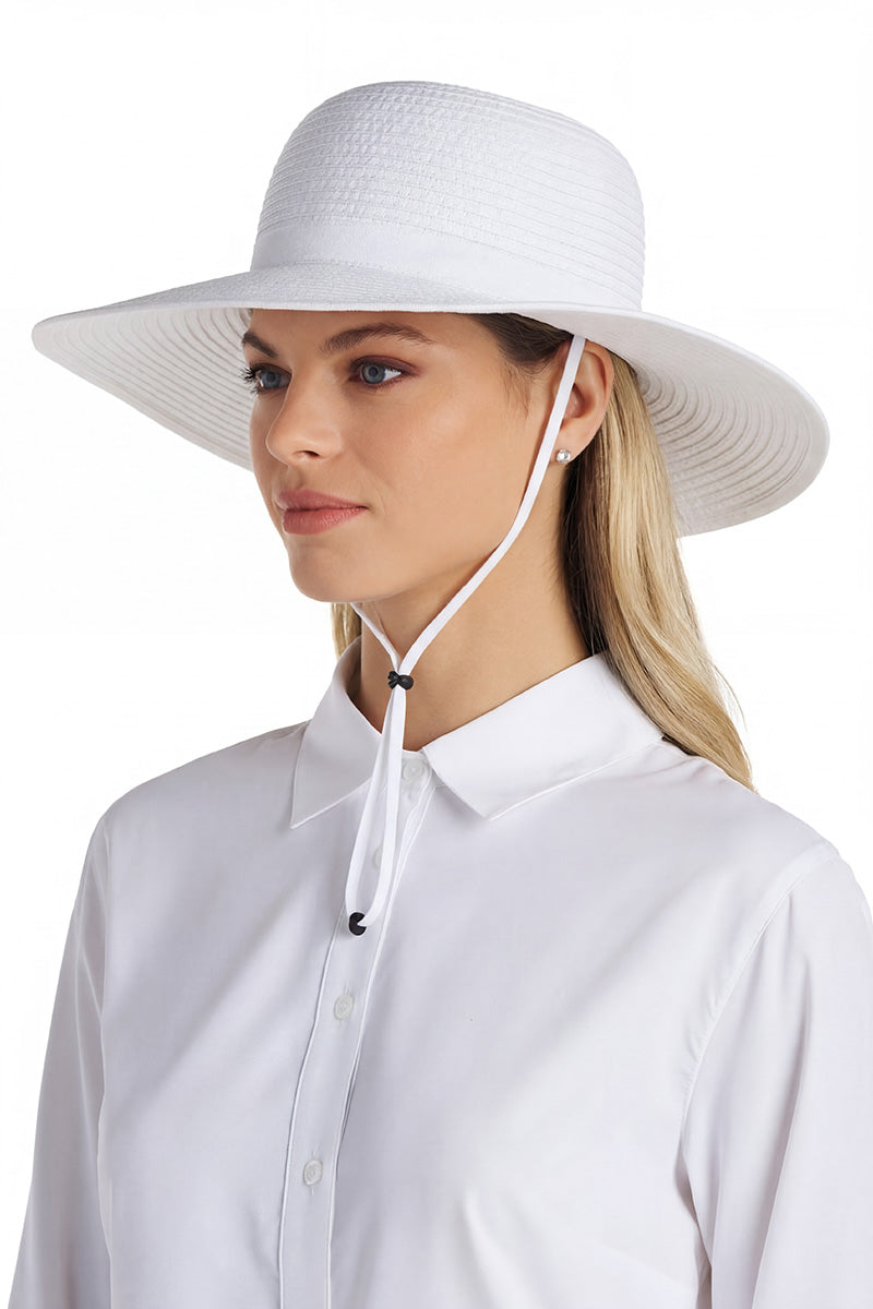 Image of Shelly Lightweight Shapeable Travel Hat | White product