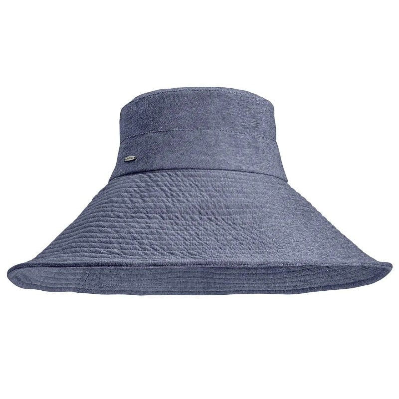 Image of Women's Brittany Beach Hat | Denim Blue Chambray product