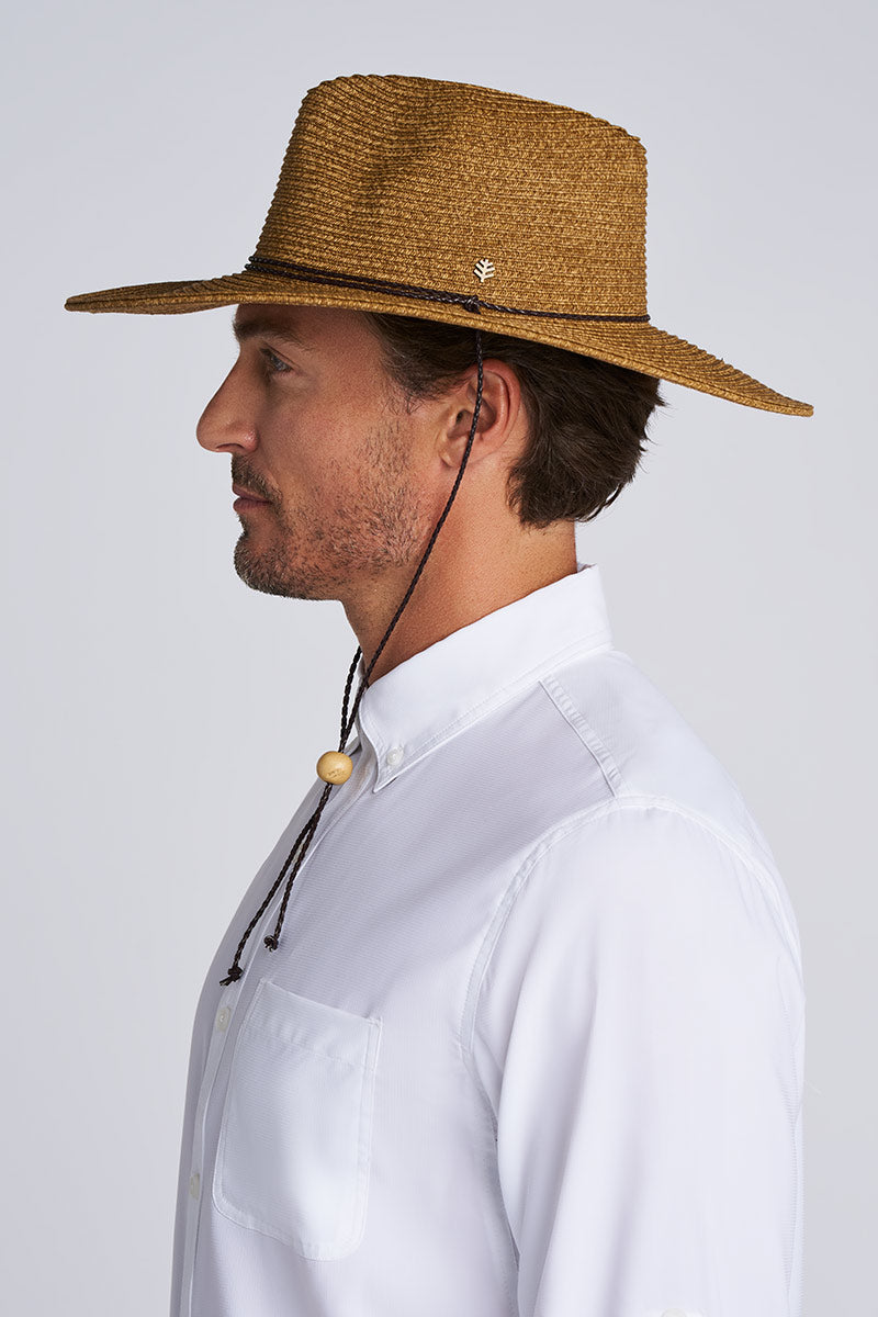 Image of Comber Wide Brim Braided Sun Hat | Brown product