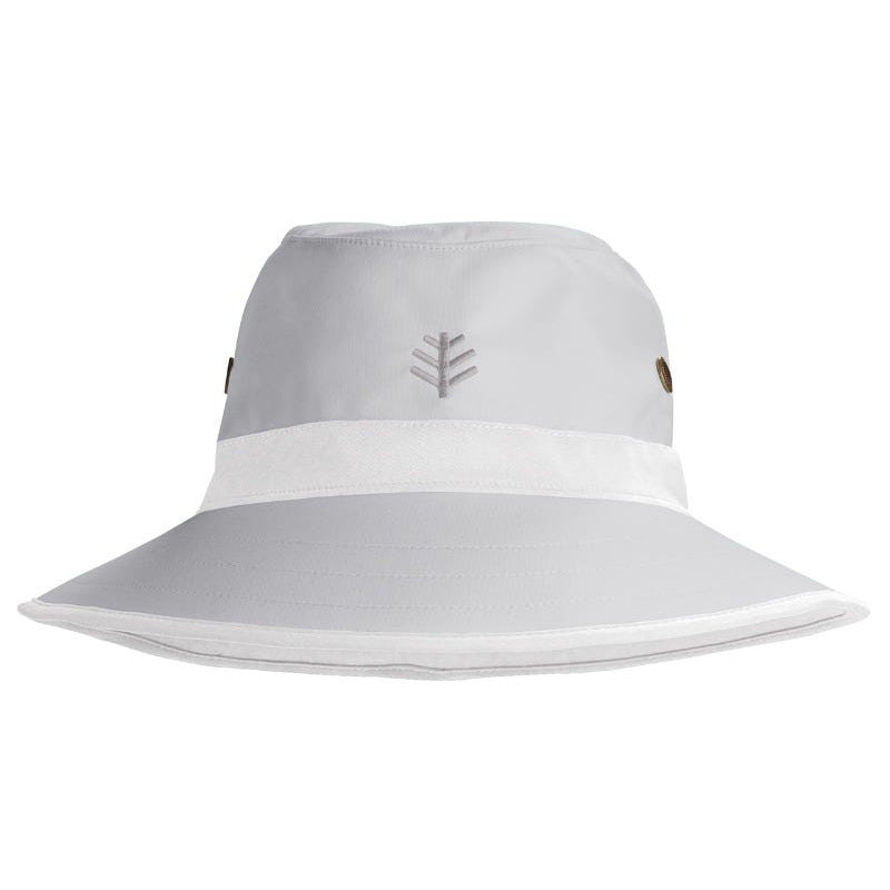 Image of Matchplay Wide Brim Golf Hat | Silver/White product