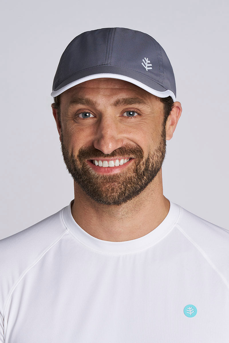 Image of Unisex Lenny Adjustable Sports Cap | Carbon/White product