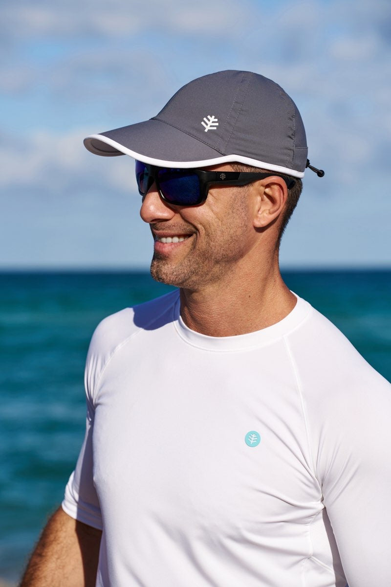 Image of Unisex Lenny Adjustable Sports Cap | Carbon/White product