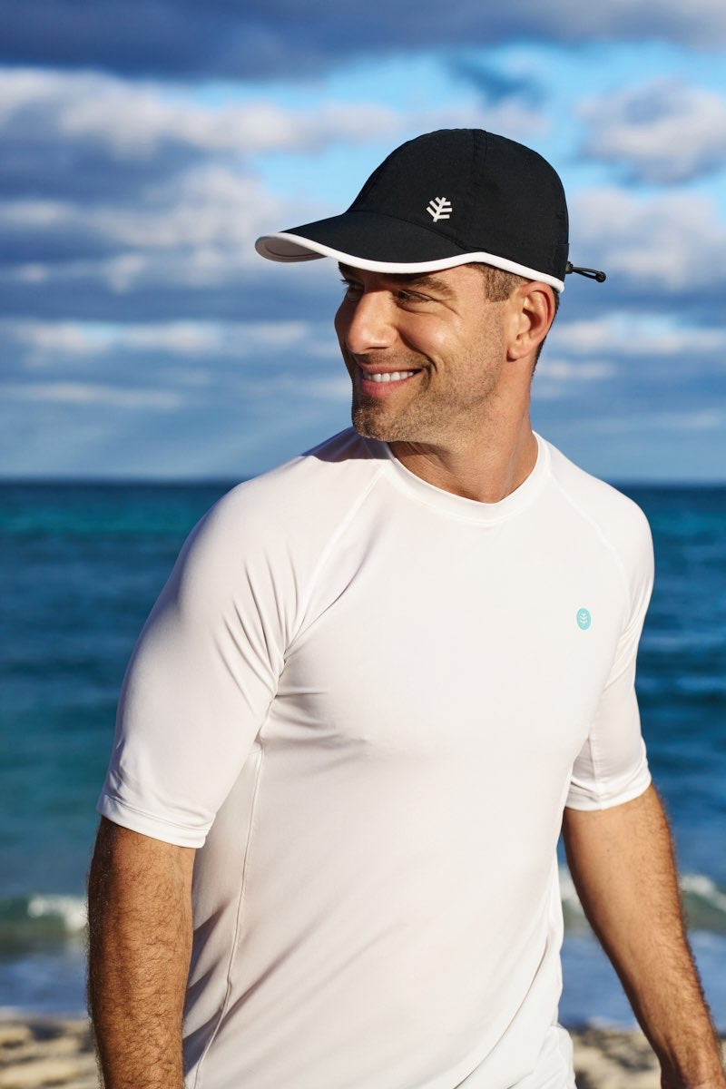Image of Unisex Lenny Adjustable Sports Cap | Black/White product