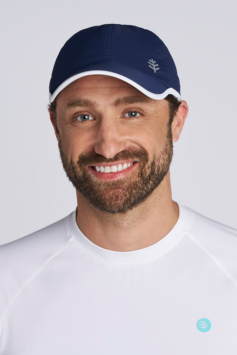 Image of Unisex Lenny Adjustable Sports Cap | Navy/White product