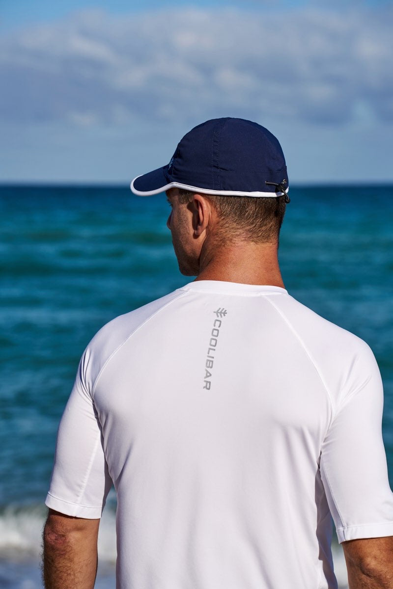 Image of Unisex Lenny Adjustable Sports Cap | Navy/White product