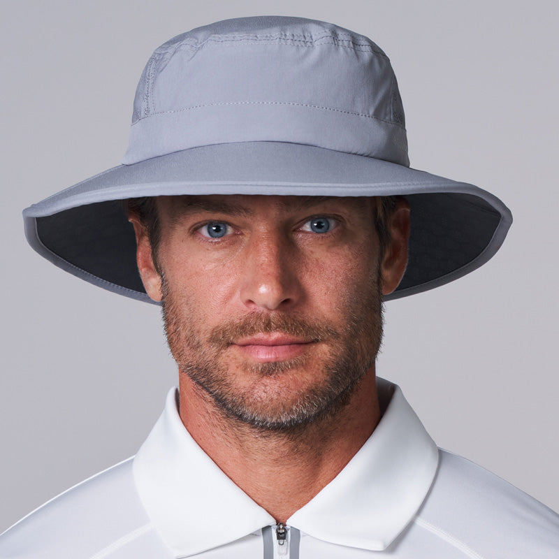 Image of Fore Performance Golf Hat with Wide Brim | Steel Grey product