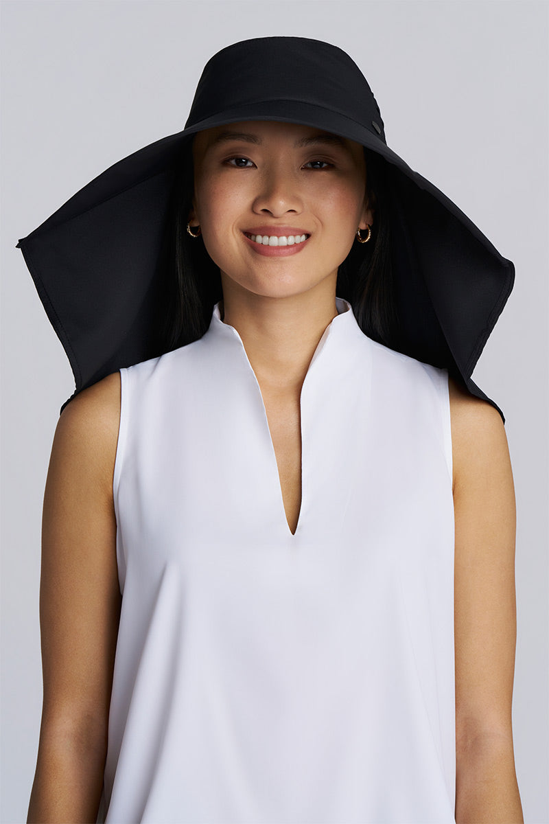Image of Anastasia Elegant Full Coverage Hat | Black product