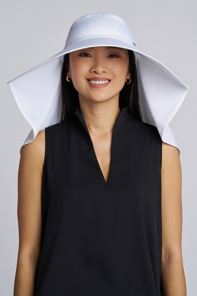 Image of Anastasia Elegant Full Coverage Hat | White product