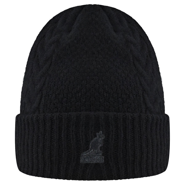 帽子 KANGOL WIND AND SEA beanie Black Kangol Wool Cable Beanie – Hats.com