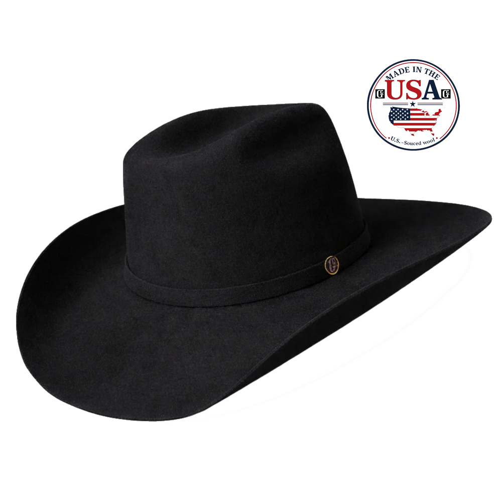 Image of Cody Black 5X Wool USA Cowboy Hat product