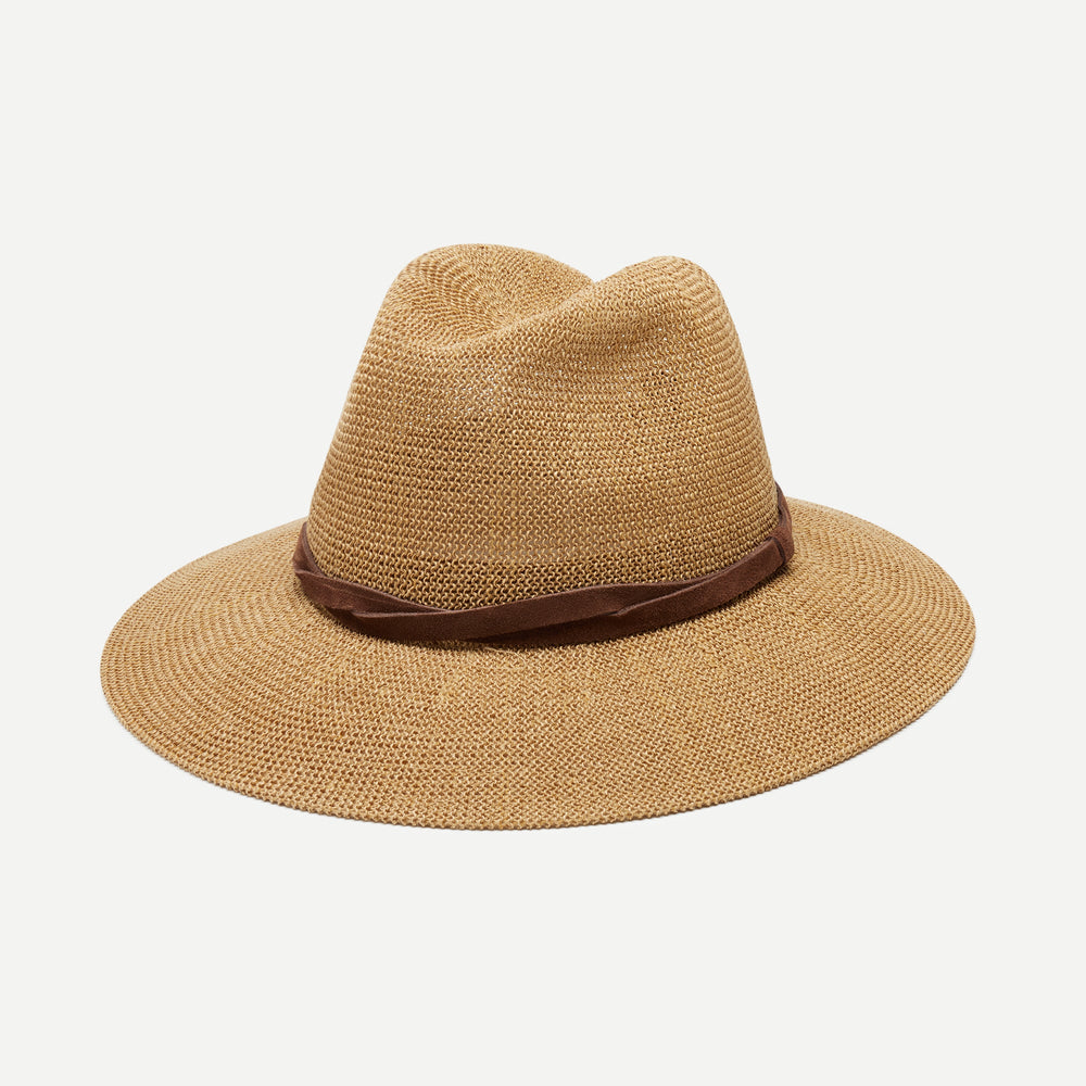 Image of Sedona Straw Panama Fedora | Camel product