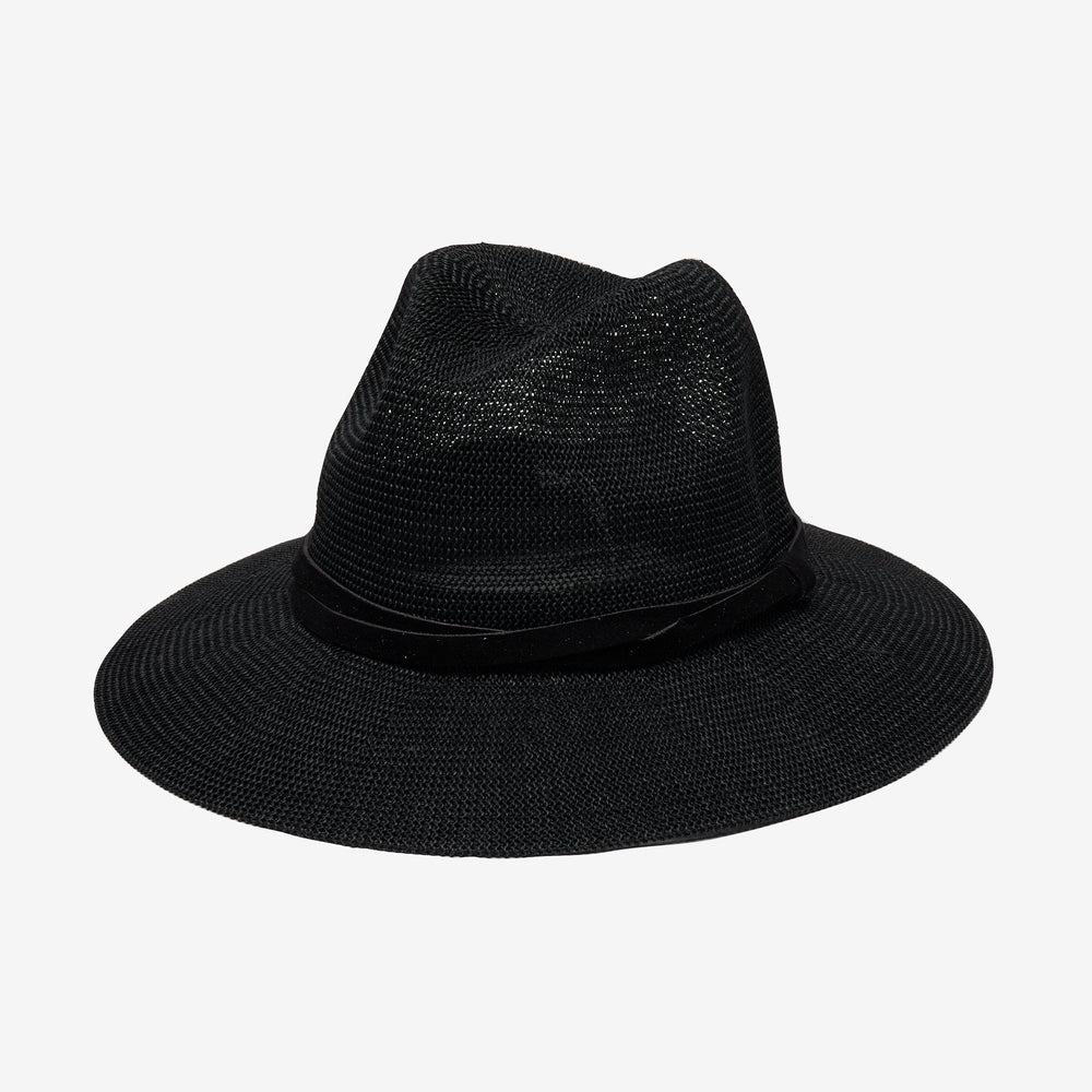 Image of Sedona Straw Panama Fedora | Black product