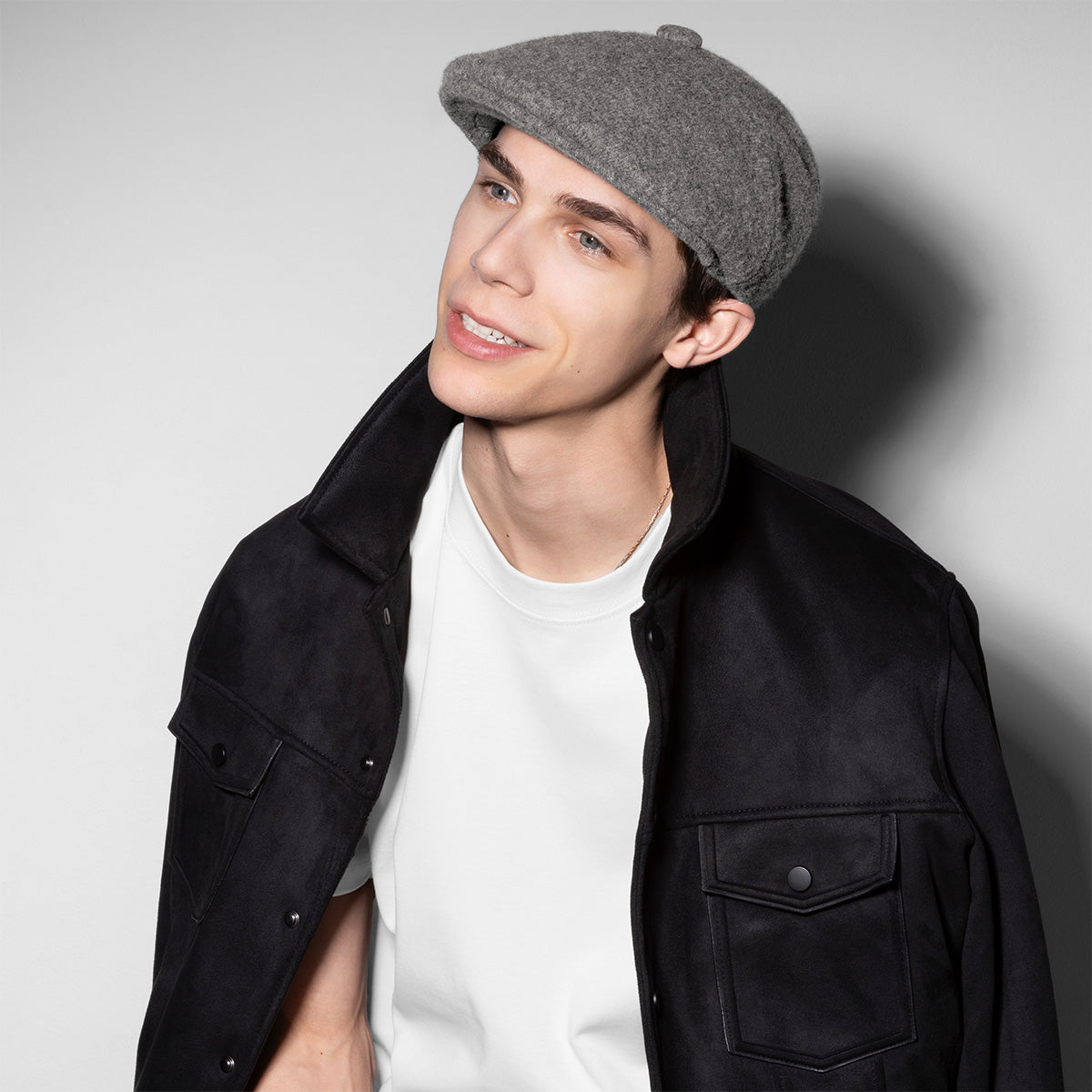 Wool Panel 575 | Modern Full Crown 8-Panel Flat Cap – Hats.com