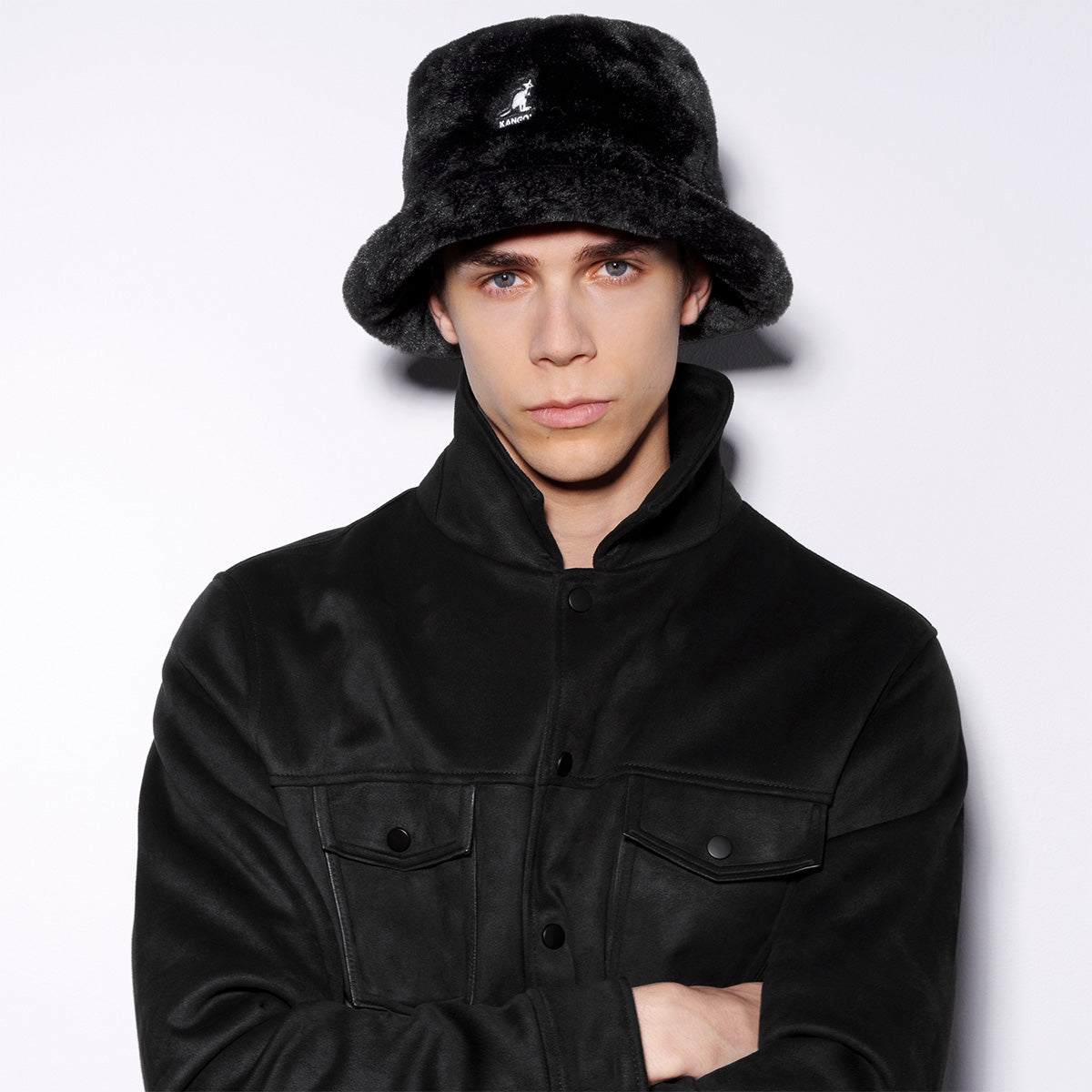 Faux Fur Bucket | High-Pile Winter Hat with Kangaroo Logo – Hats.com