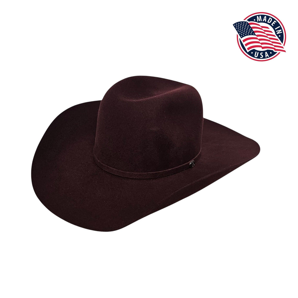 Image of Montana Black Cherry 5X Wool USA Cowboy Hat product