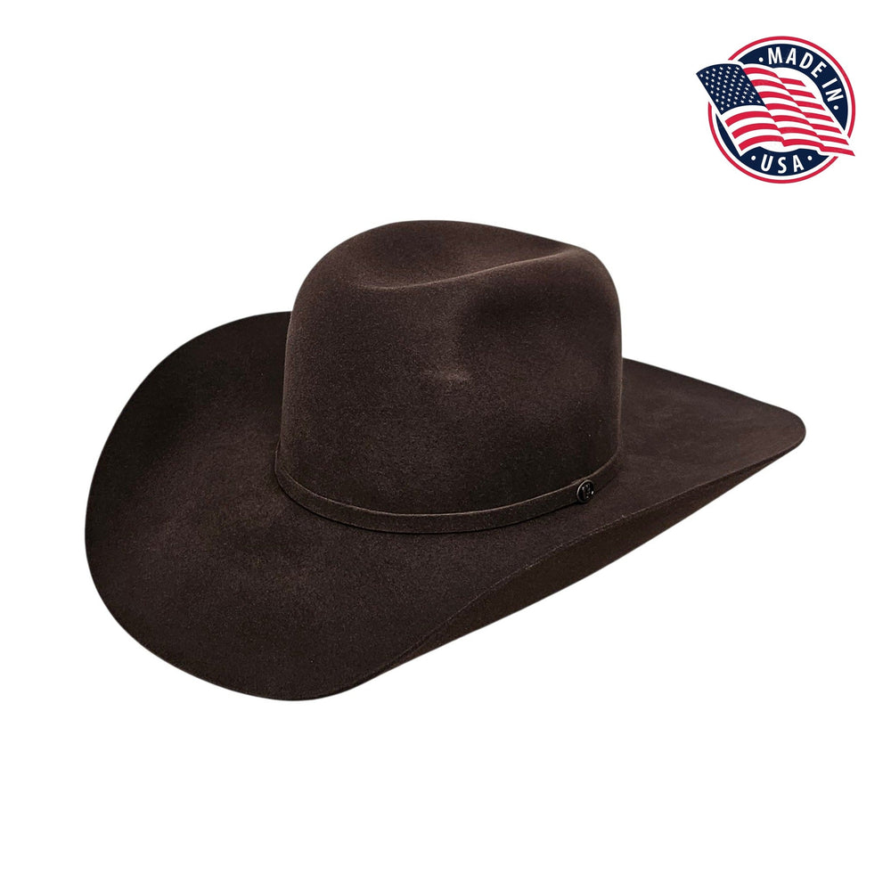 Image of Montana Brown 5X Wool USA Cowboy Hat product