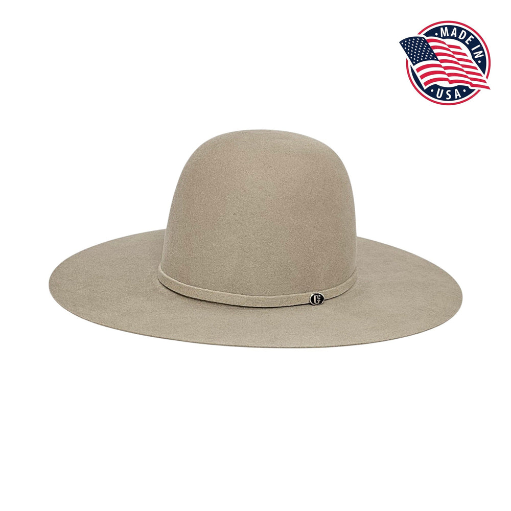 Image of Open Crown Buckskin 5X Wool USA Cowboy Hat product