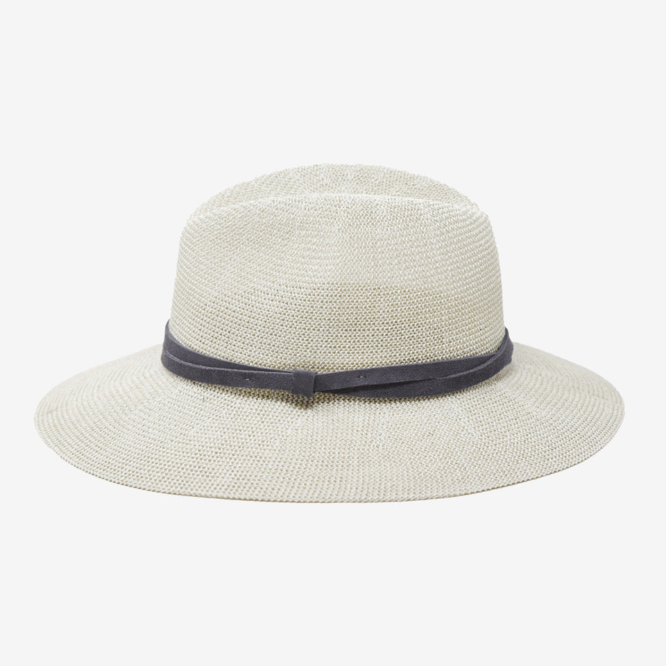 Image of Sedona Straw Panama Fedora | Light Grey product