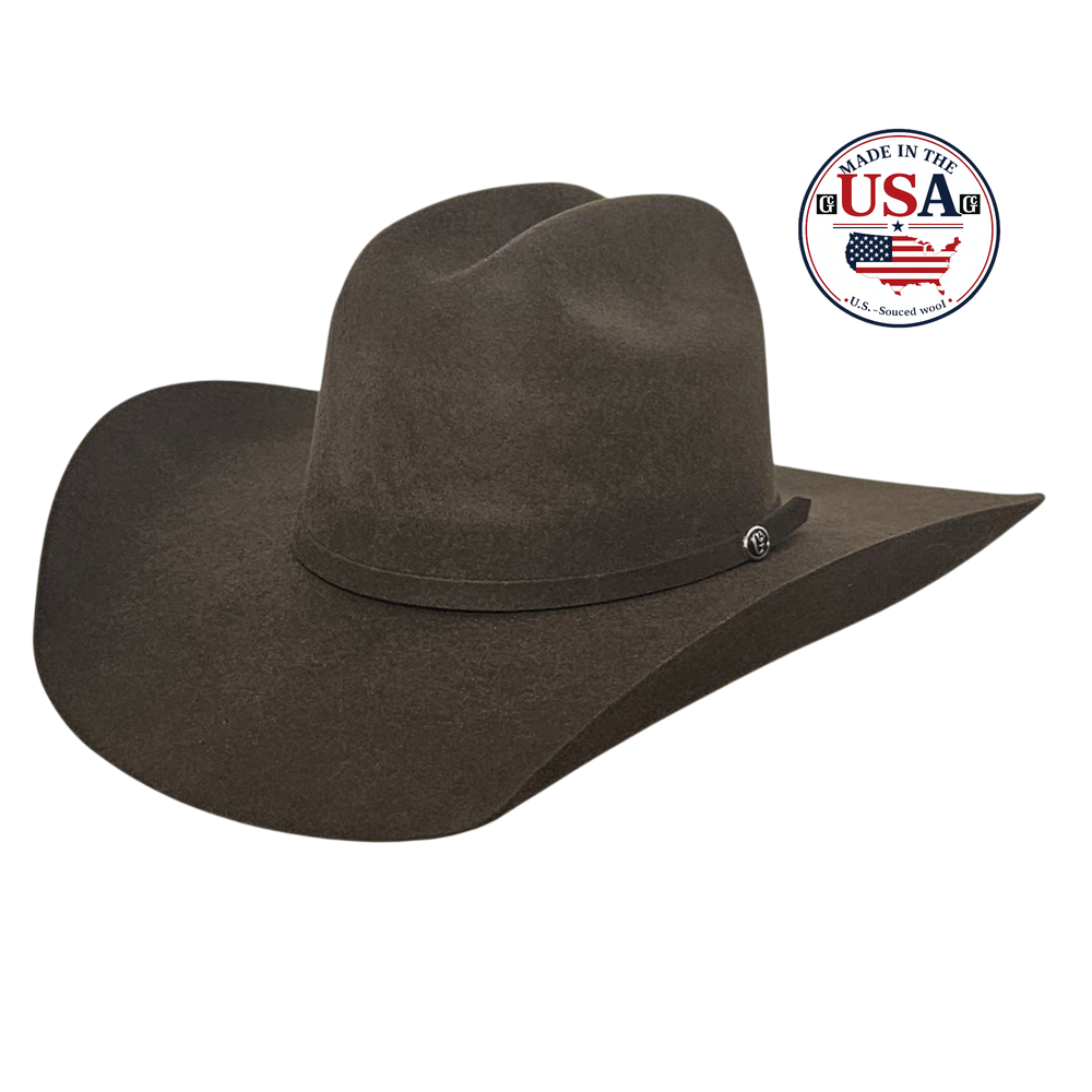 Image of Yellowstone Brown 5X Wool USA Cowboy Hat product